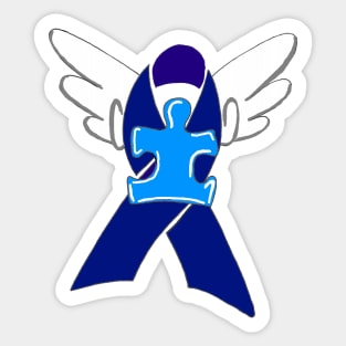 Autism Awareness Ribbon Sticker